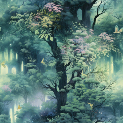 Fantasy Forest Pattern 6 Minky Fabric