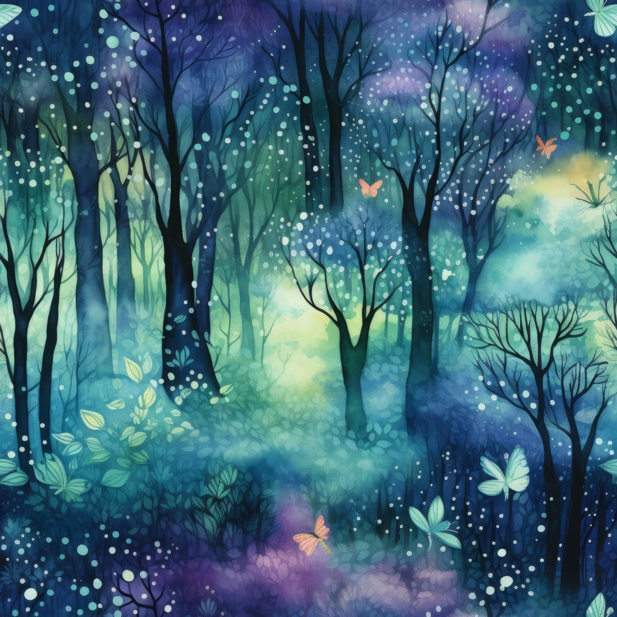 Fantasy Forest Pattern 8 Minky Fabric