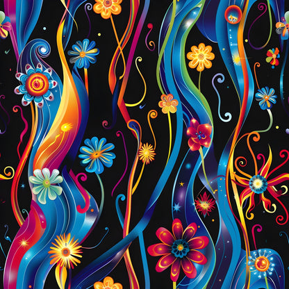 Midnight Fiesta Pattern 13 Minky Fabric