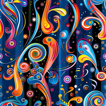 Midnight Fiesta Pattern 14 Minky Fabric