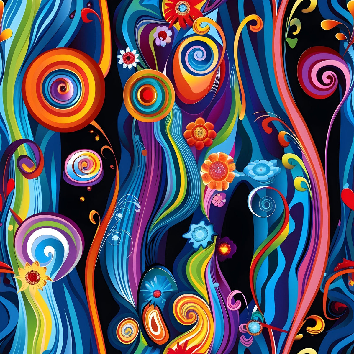Midnight Fiesta Pattern 15 Minky Fabric