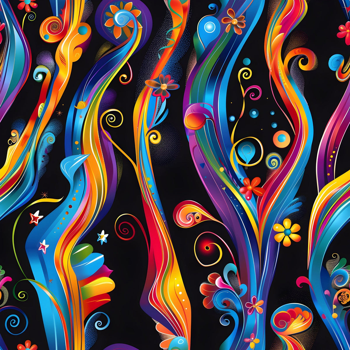 Midnight Fiesta Pattern 16 Minky Fabric