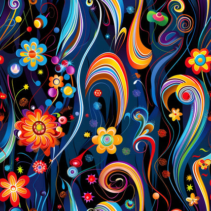 Midnight Fiesta Pattern 17 Minky Fabric