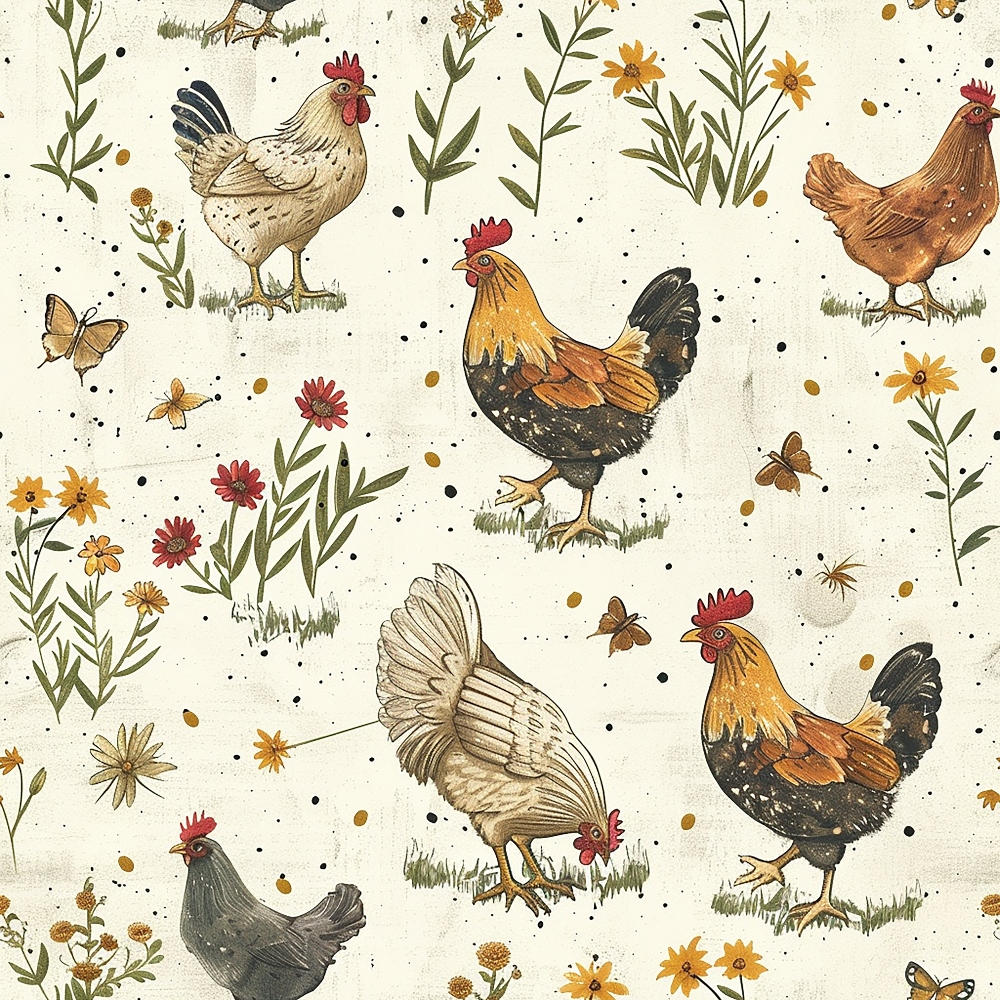 Rustic Roost Pattern 8 Minky Fabric