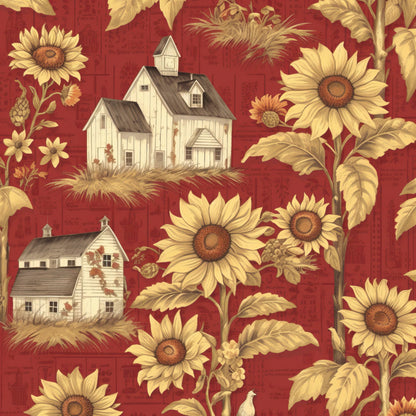 Farmhouse Charm Pattern 7 Quilting Cotton Fabric