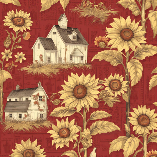 Farmhouse Charm Pattern 7 Quilting Cotton Fabric