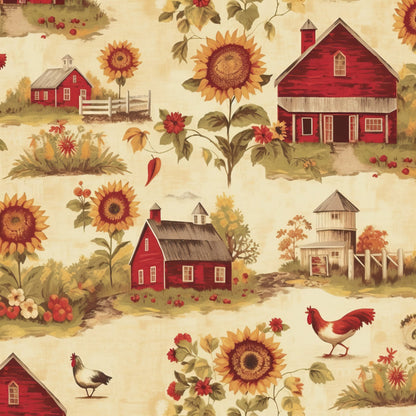 Sunflower Toile Pattern 8 Minky Fabric