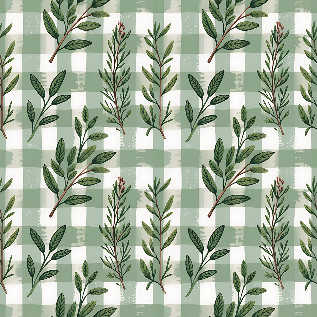 Rosemary Wreaths Pattern 11 Minky Fabric