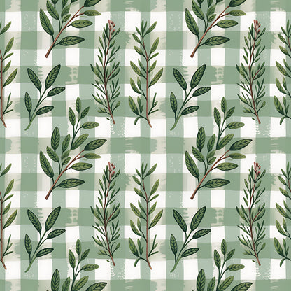 Rosemary Wreaths Pattern 11 Minky Fabric