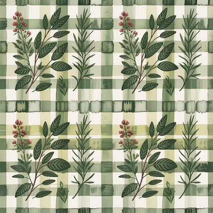 Rosemary Wreaths Pattern 12 Minky Fabric