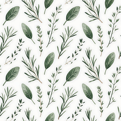 Farmhouse Kitchen Herbs Pattern 13 Quilting Cotton Fabric