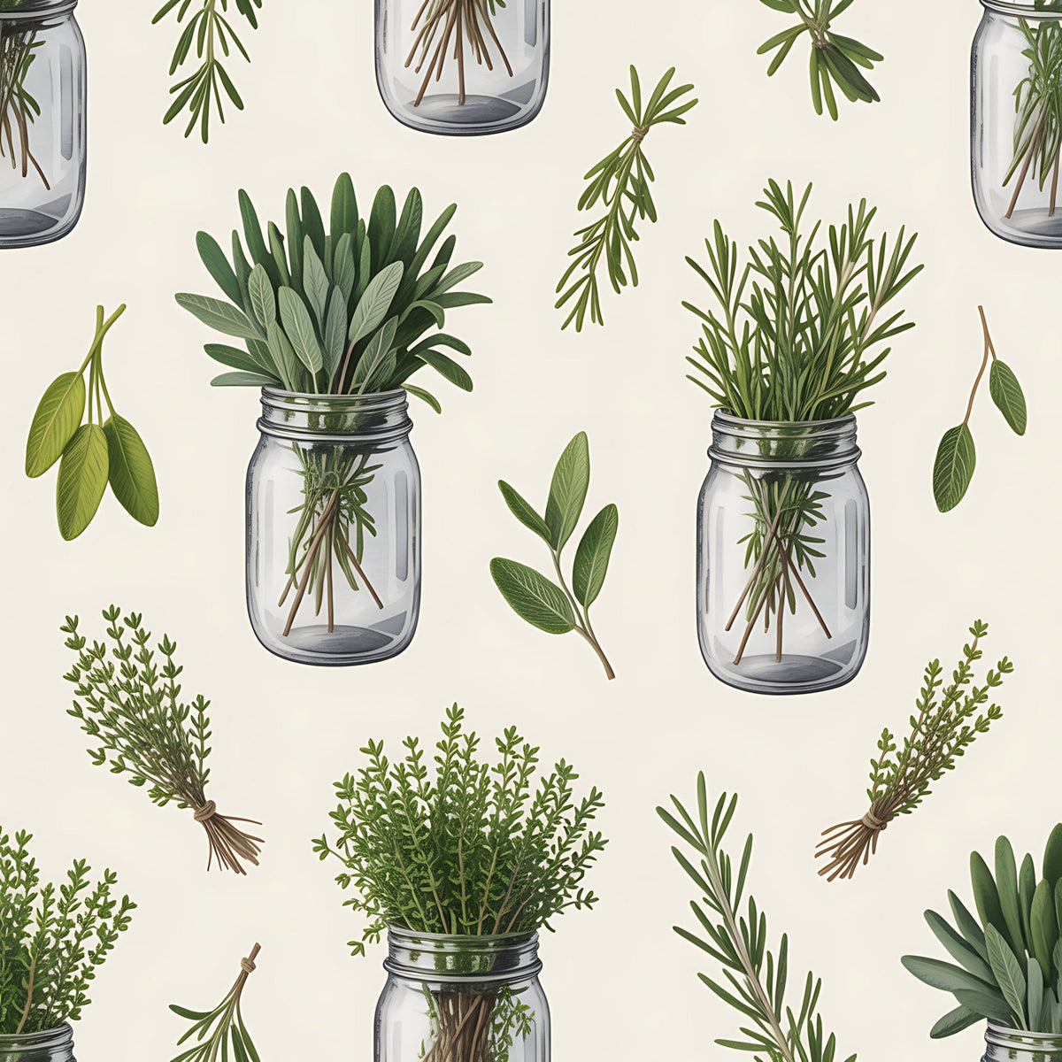 Rosemary Wreaths Pattern 16 Minky Fabric