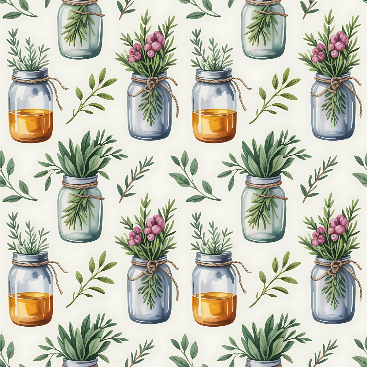 Rosemary Wreaths Pattern 17 Minky Fabric
