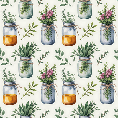 Rosemary Wreaths Pattern 17 Minky Fabric
