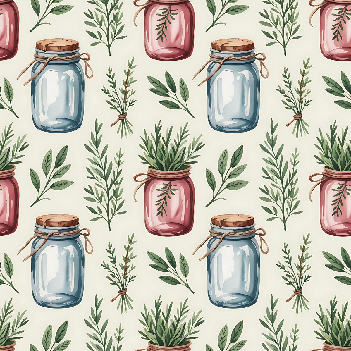Rosemary Wreaths Pattern 18 Minky Fabric