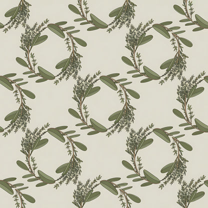 Rosemary Wreaths Pattern 19 Minky Fabric