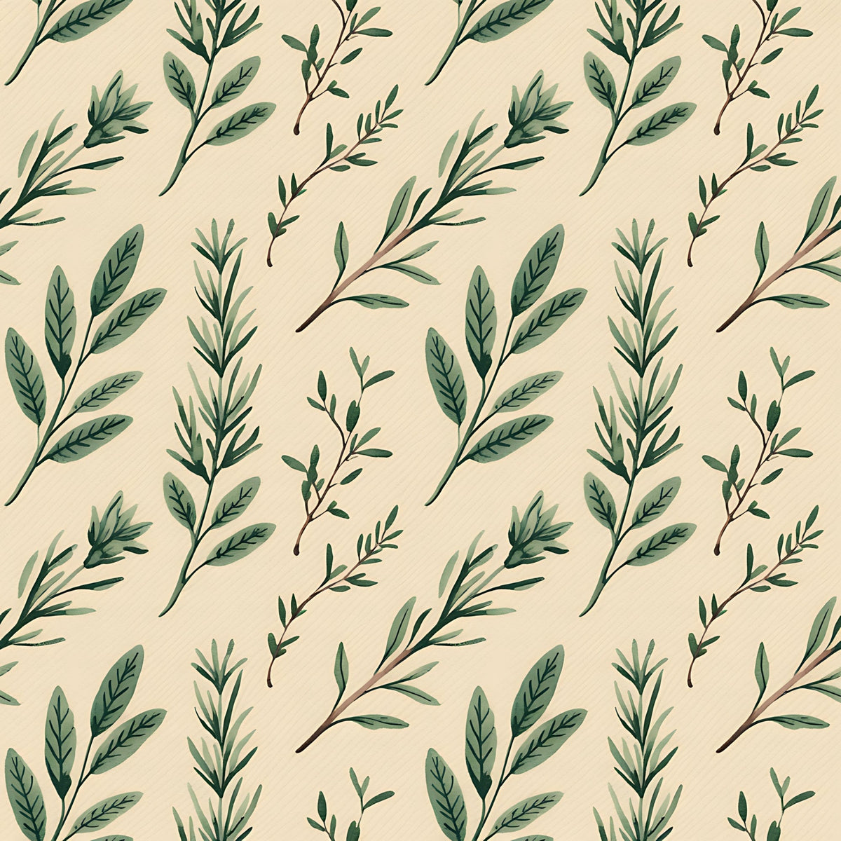 Rosemary Wreaths Pattern 1 Minky Fabric