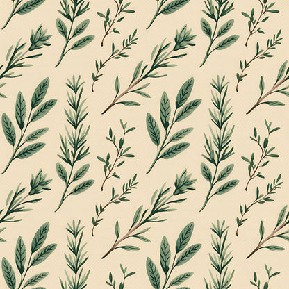 Rosemary Wreaths Pattern 1 Minky Fabric
