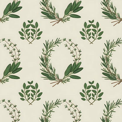 Rosemary Wreaths Pattern 20 Minky Fabric