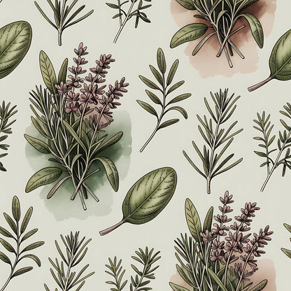 Rosemary Wreaths Pattern 23 Minky Fabric