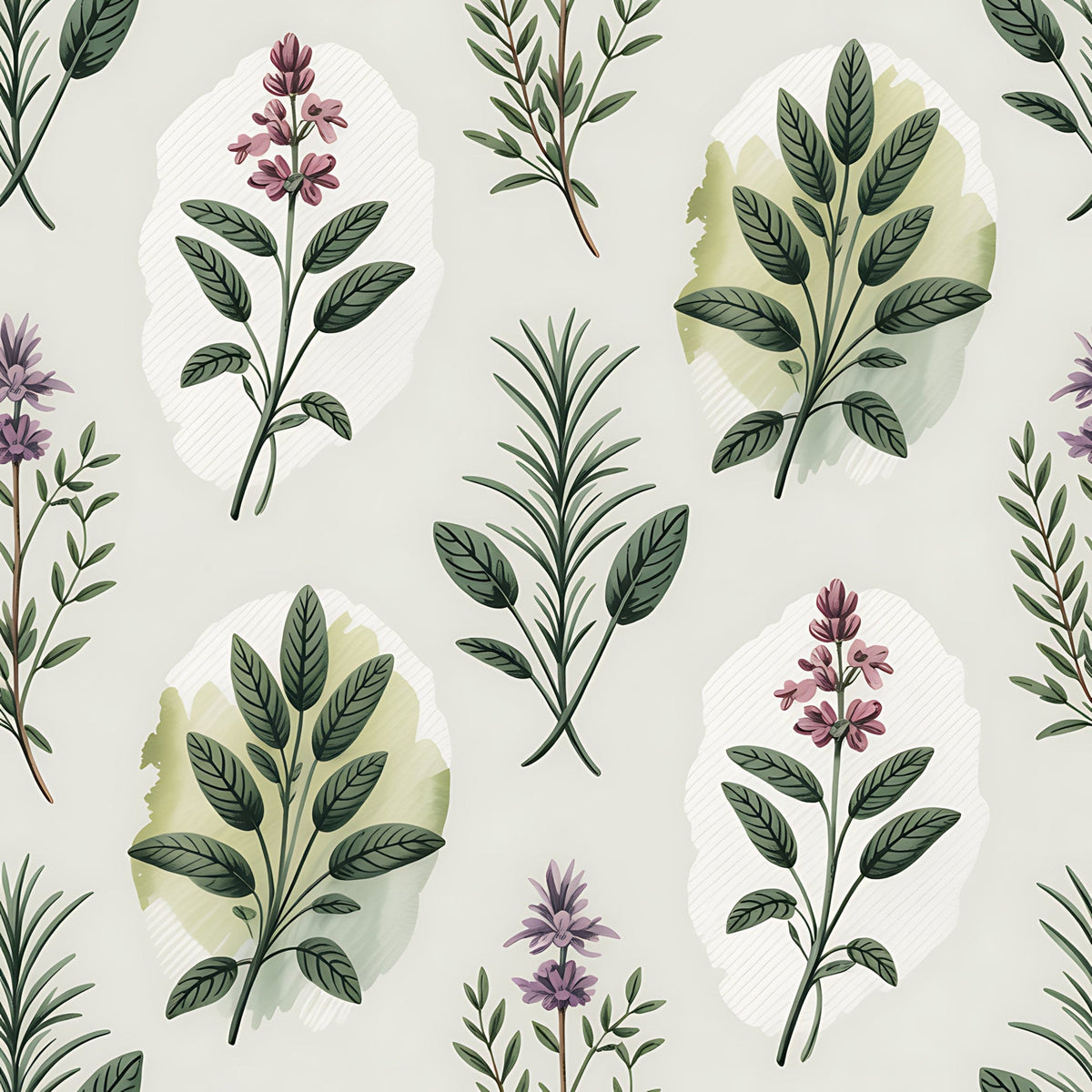Rosemary Wreaths Pattern 26 Minky Fabric