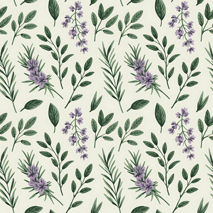 Farmhouse Kitchen Herbs Pattern 29 Quilting Cotton Fabric