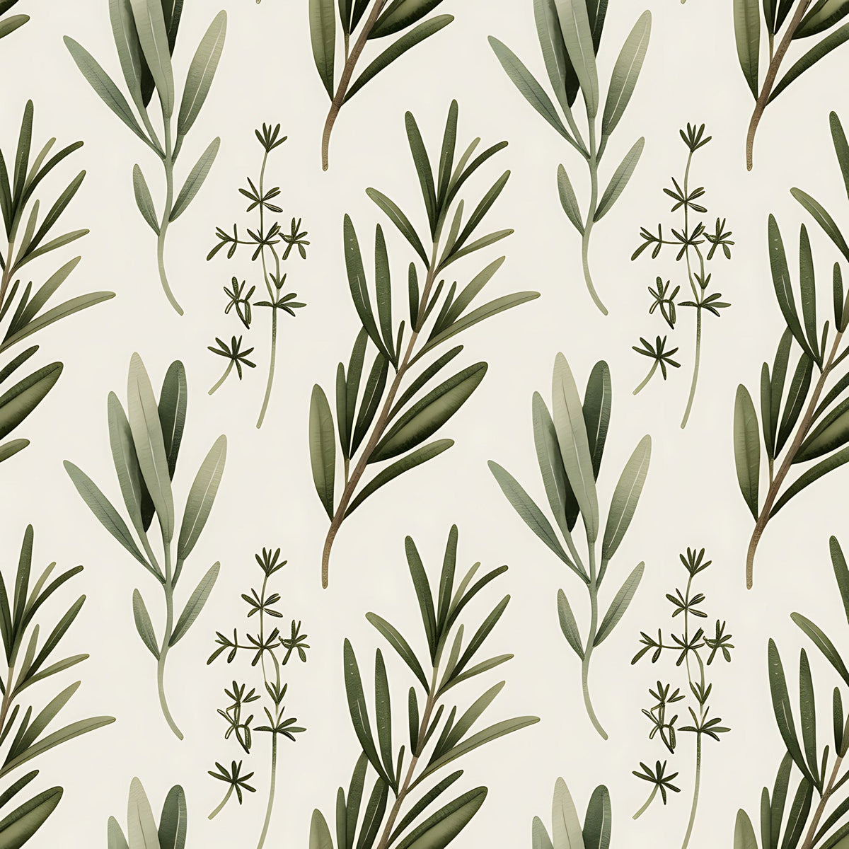 Rosemary Wreaths Pattern 2 Minky Fabric