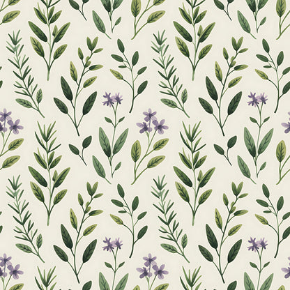 Farmhouse Kitchen Herbs Pattern 30 Quilting Cotton Fabric