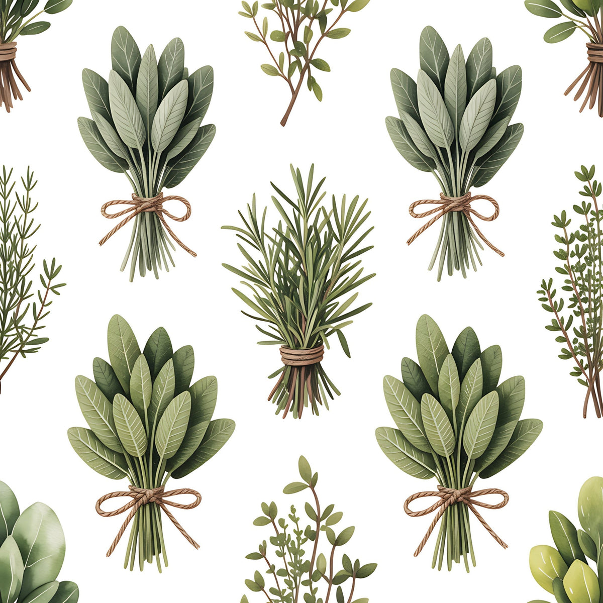 Rosemary Wreaths Pattern 31 Minky Fabric