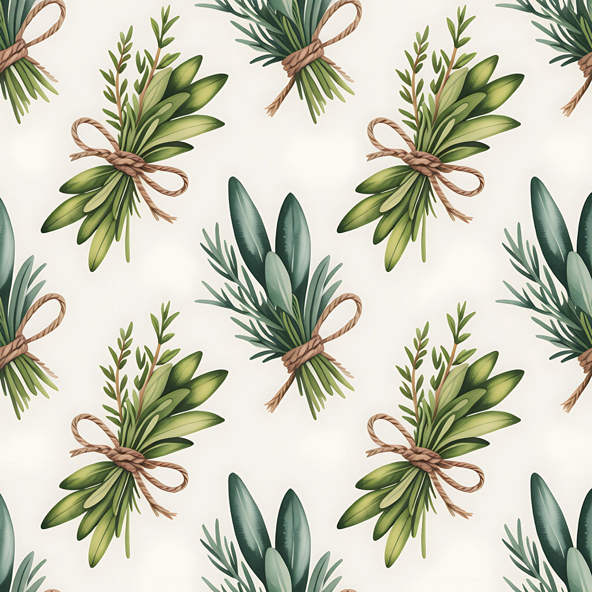 Rosemary Wreaths Pattern 33 Minky Fabric