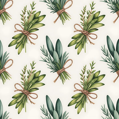 Rosemary Wreaths Pattern 33 Minky Fabric