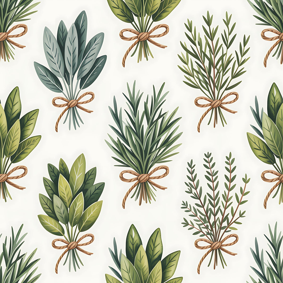 Rosemary Wreaths Pattern 34 Minky Fabric