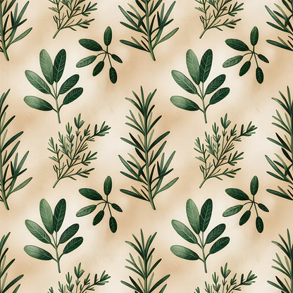 Rosemary Wreaths Pattern 35 Minky Fabric