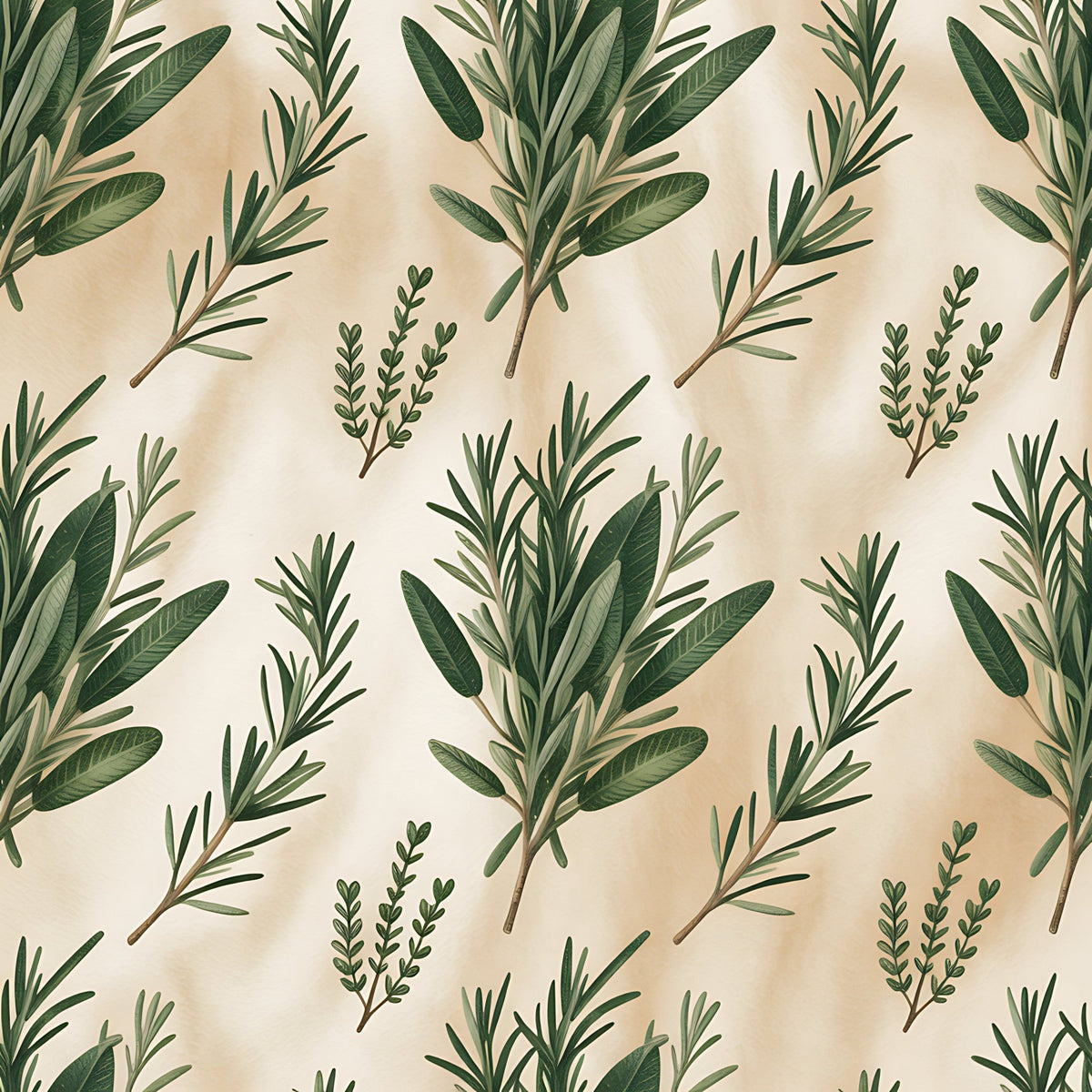 Rosemary Wreaths Pattern 36 Minky Fabric