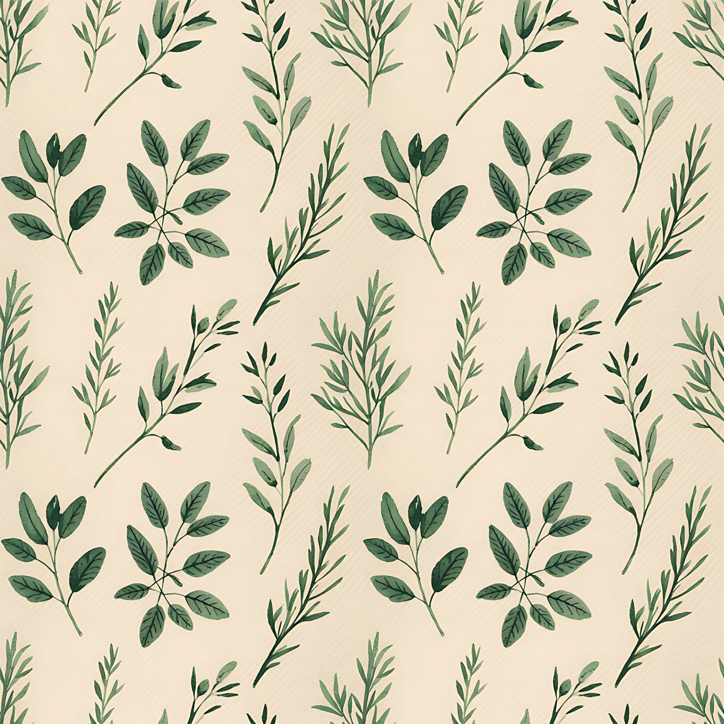 Farmhouse Kitchen Herbs Pattern 37 Quilting Cotton Fabric
