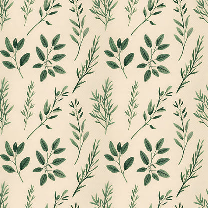 Farmhouse Kitchen Herbs Pattern 37 Quilting Cotton Fabric