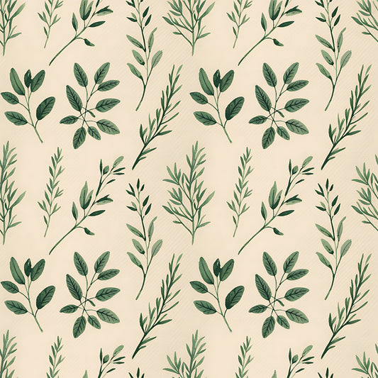 Farmhouse Kitchen Herbs Pattern 37 Quilting Cotton Fabric