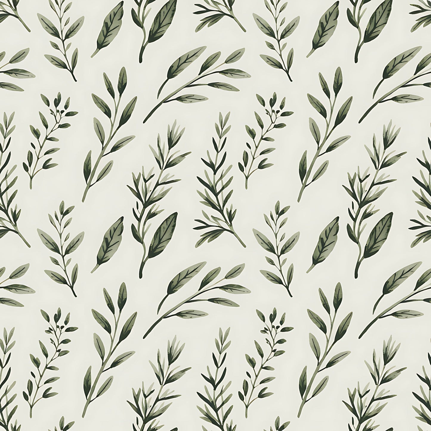 Farmhouse Kitchen Herbs Pattern 4 Quilting Cotton Fabric