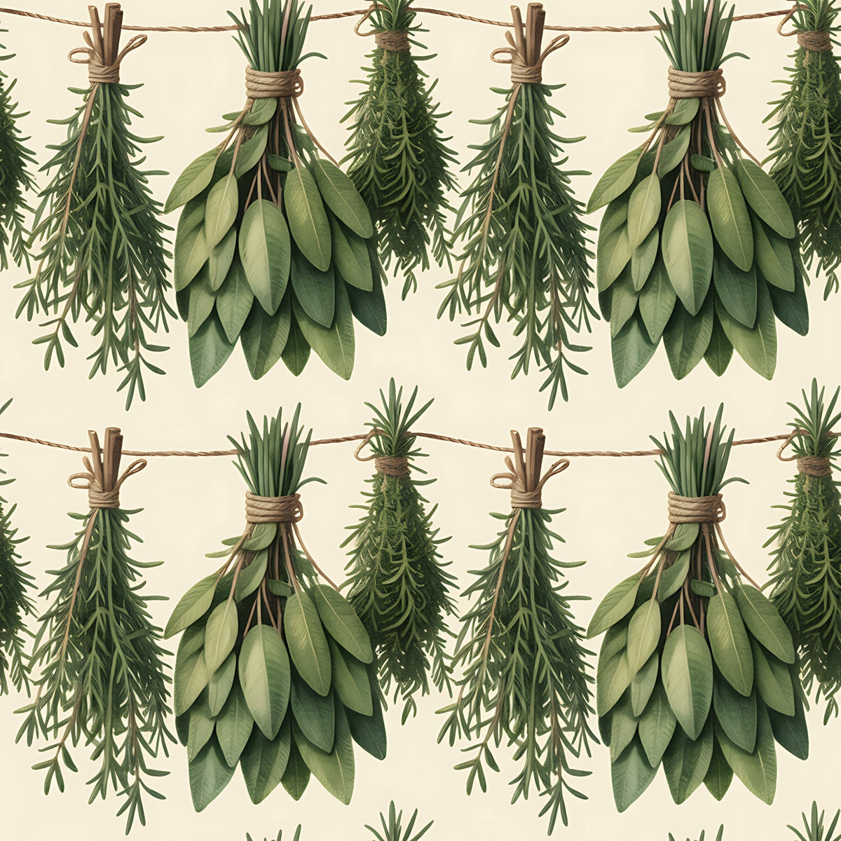 Rosemary Wreaths Pattern 7 Minky Fabric