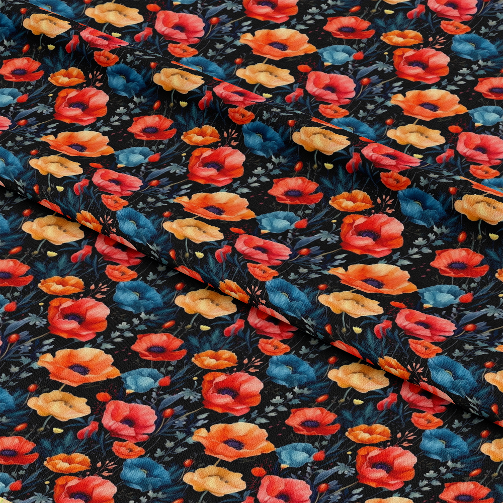 Fields of Poppies Pattern 7 Quilting Cotton Fabric