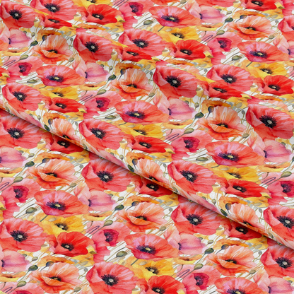Fields of Poppies Pattern 9 Quilting Cotton Fabric