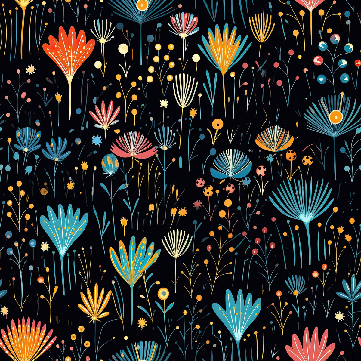 Midnight Sparklers Pattern 14 Minky Fabric