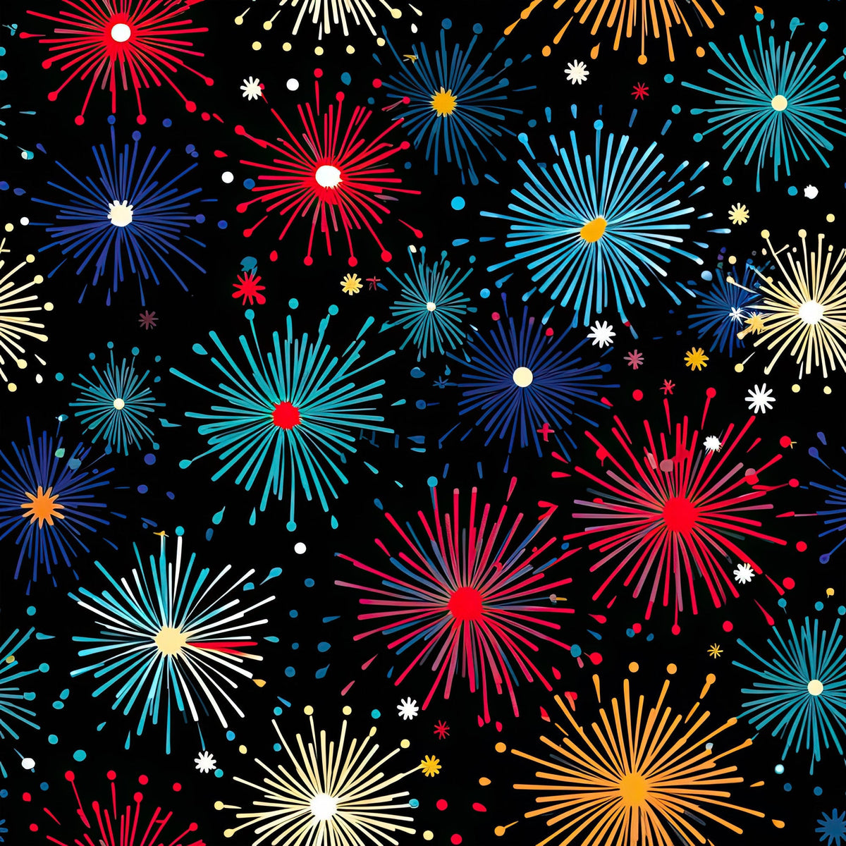 Midnight Sparklers Pattern 18 Minky Fabric