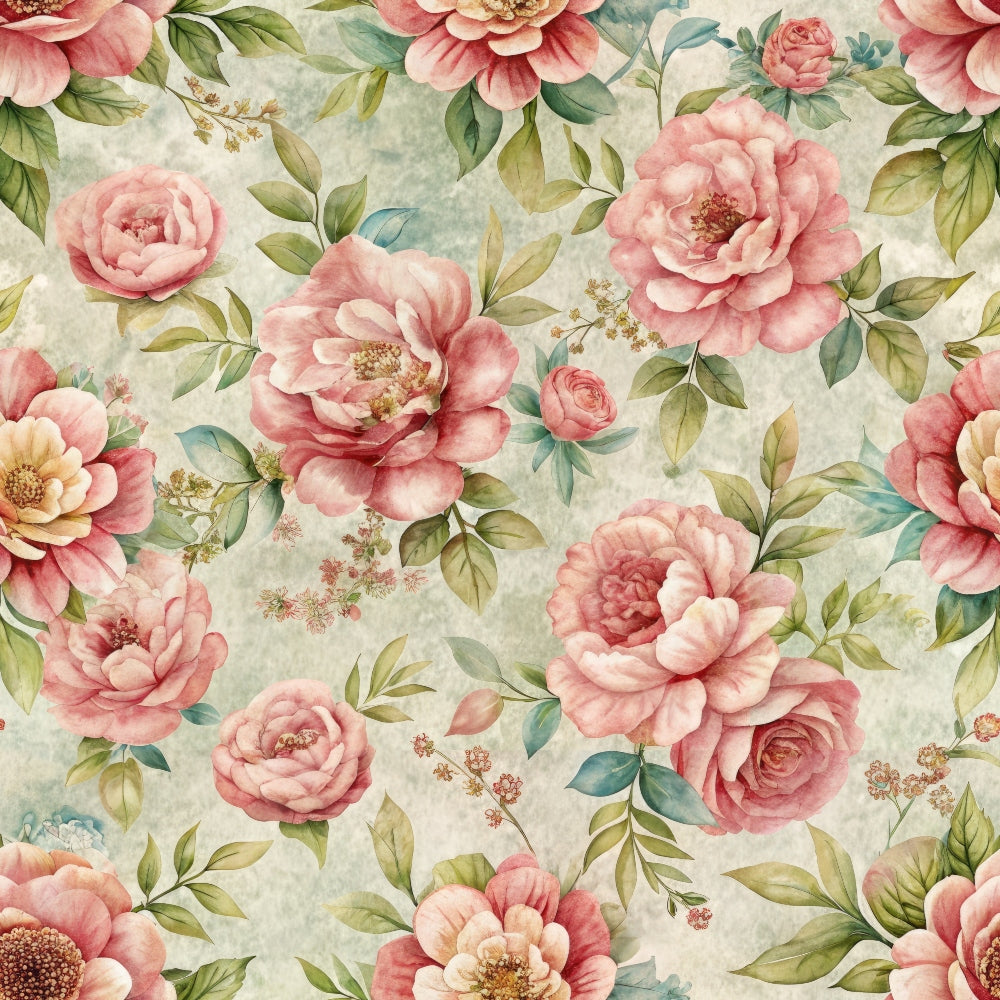 Heirloom Rose Letters Pattern 8 Minky Fabric