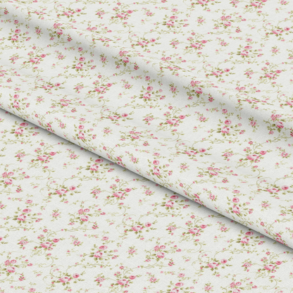Floral Pink Cottage Gardens Pattern 11 Quilting Cotton Fabric