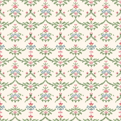 Rosebud Picnic Pattern 3 Minky Fabric