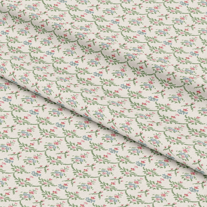Floral Pink Cottage Gardens Pattern 3 Quilting Cotton Fabric