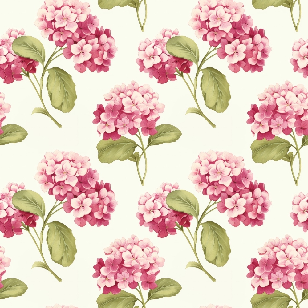 Floral Pink Cottage Gardens Pattern 4 Quilting Cotton Fabric