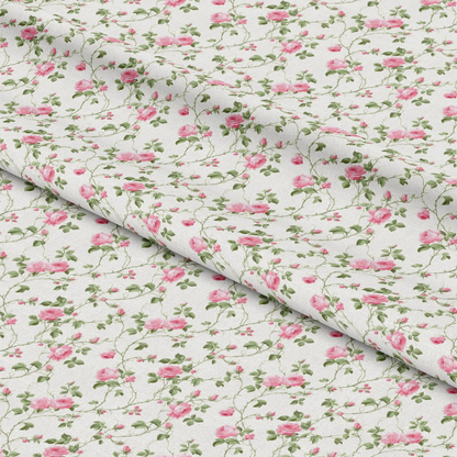 Floral Pink Cottage Gardens Pattern 9 Quilting Cotton Fabric