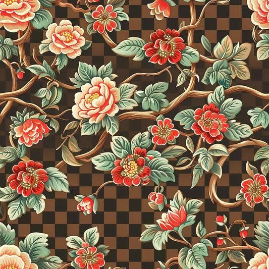 Floral Scrollwork Pattern 2 Quilting Cotton Fabric